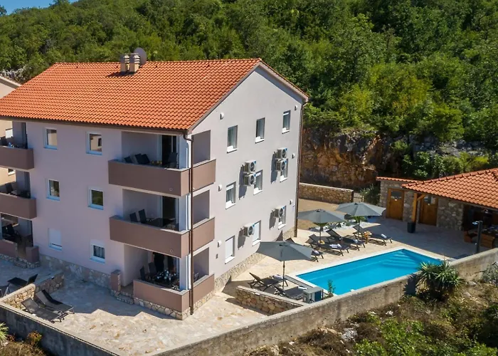 Capri With Heated Pool And Sea View On Krk Island Penzion