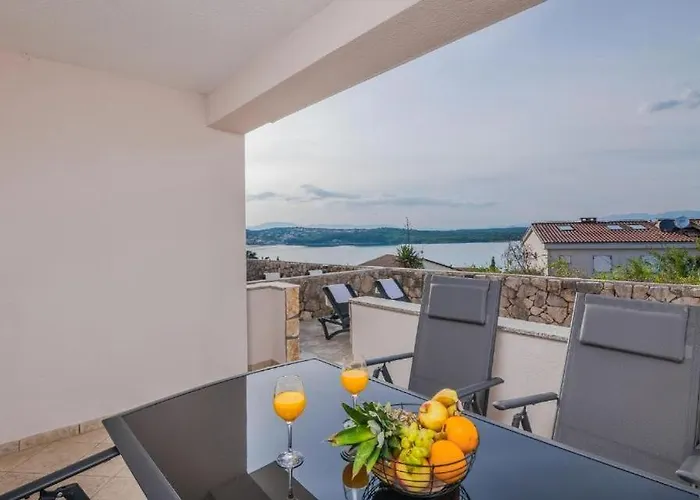 Capri With Heated Pool And Sea View On Krk Island Klimno