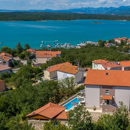 House Capri With Heated Pool And Sea View * Klimno