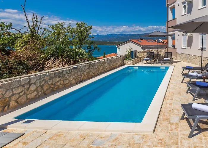 Capri With Heated Pool And Sea View On Krk Island クリムノ